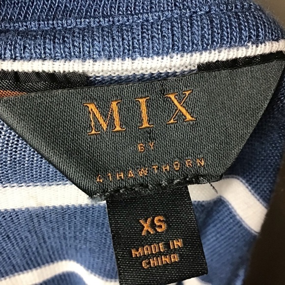 MIX by 41 Hawthorn Blue and White Striped Top - Picture 4 of 5